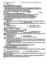 Đề kiểm tra học kì II Tin học lớp 10 - Trường THPT Quế Lâm